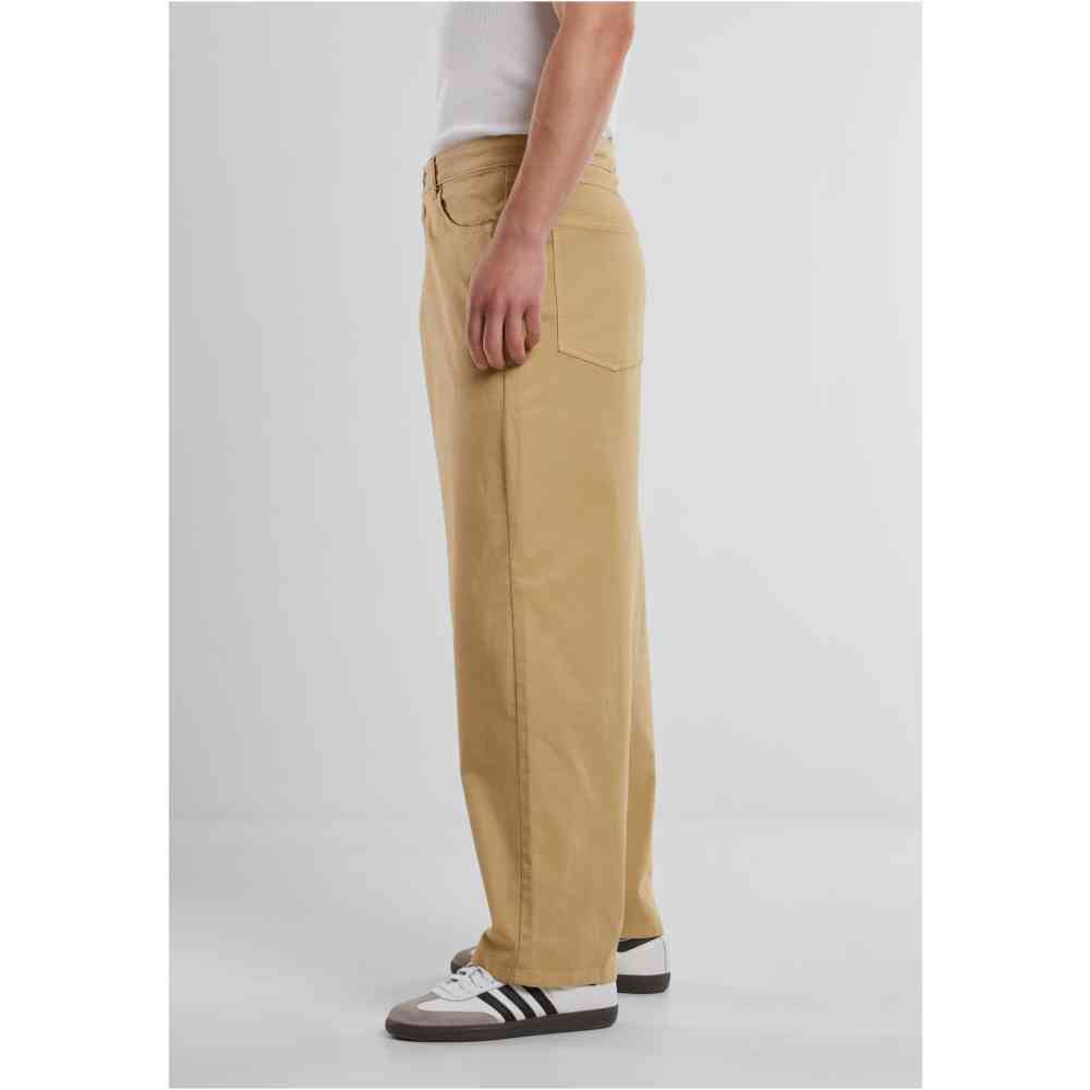 Urban Classics - Tapered Twill Baggy Hose gerades bein - Beige